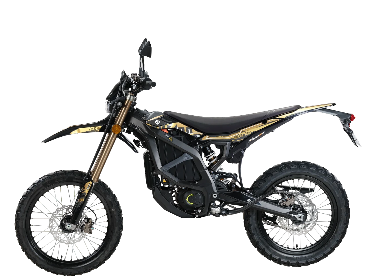 Surron Ultra Bee HP 2026 czarny — wersja drogowa z lusterkami i tablicą
